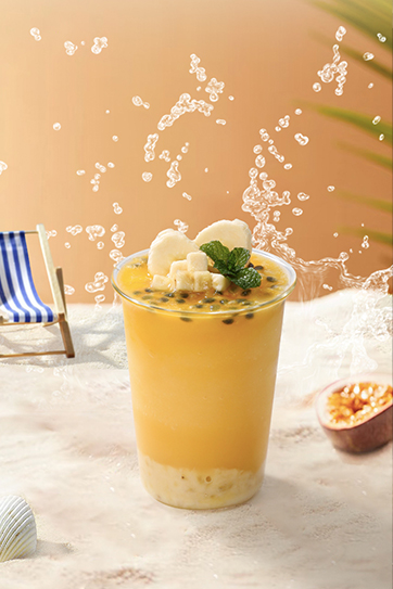 百香香蕉優(yōu)格奶昔